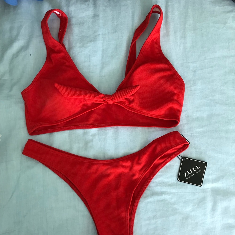 Red two piece
